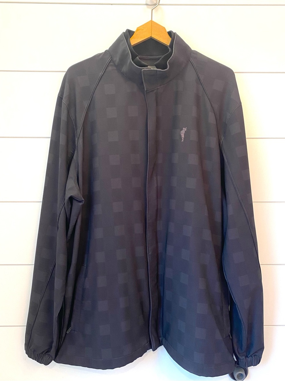 Ashworth Dark Charcoal Check Lightweight Jacket. (2XL)